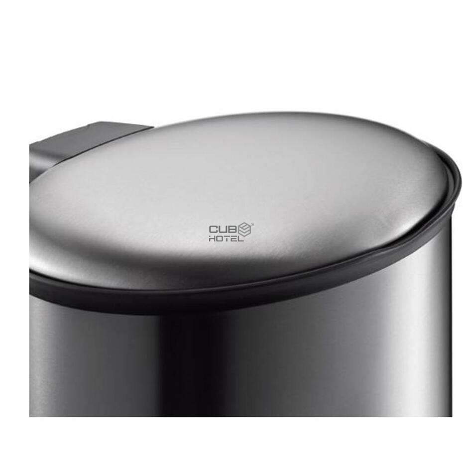 Oval Stainless Steel 6 Lid Bucket Anti Deduced Silent Cover